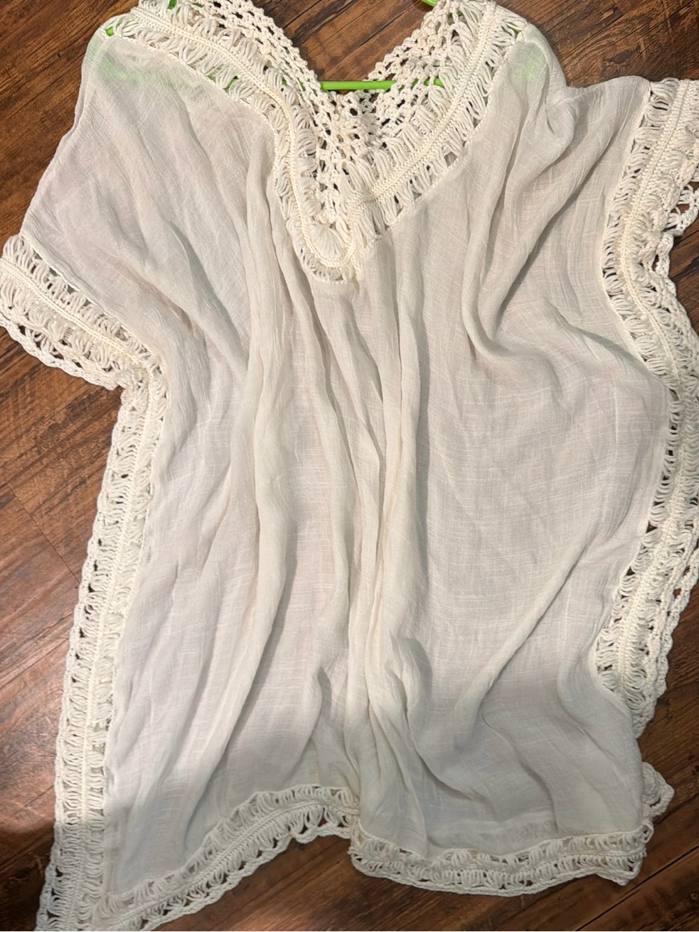 Bohemian Crochet sheer cover up